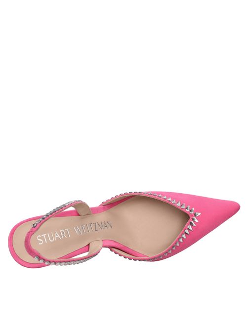Décolleté slingback in camoscio e pelle STUART WEITZMAN | GMCT XCRV100 SLBCK PFUXIA